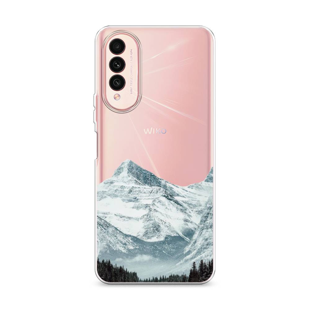 

Чехол на Wiko T50 "Горы арт 1", Белый;зеленый, 3400350-2