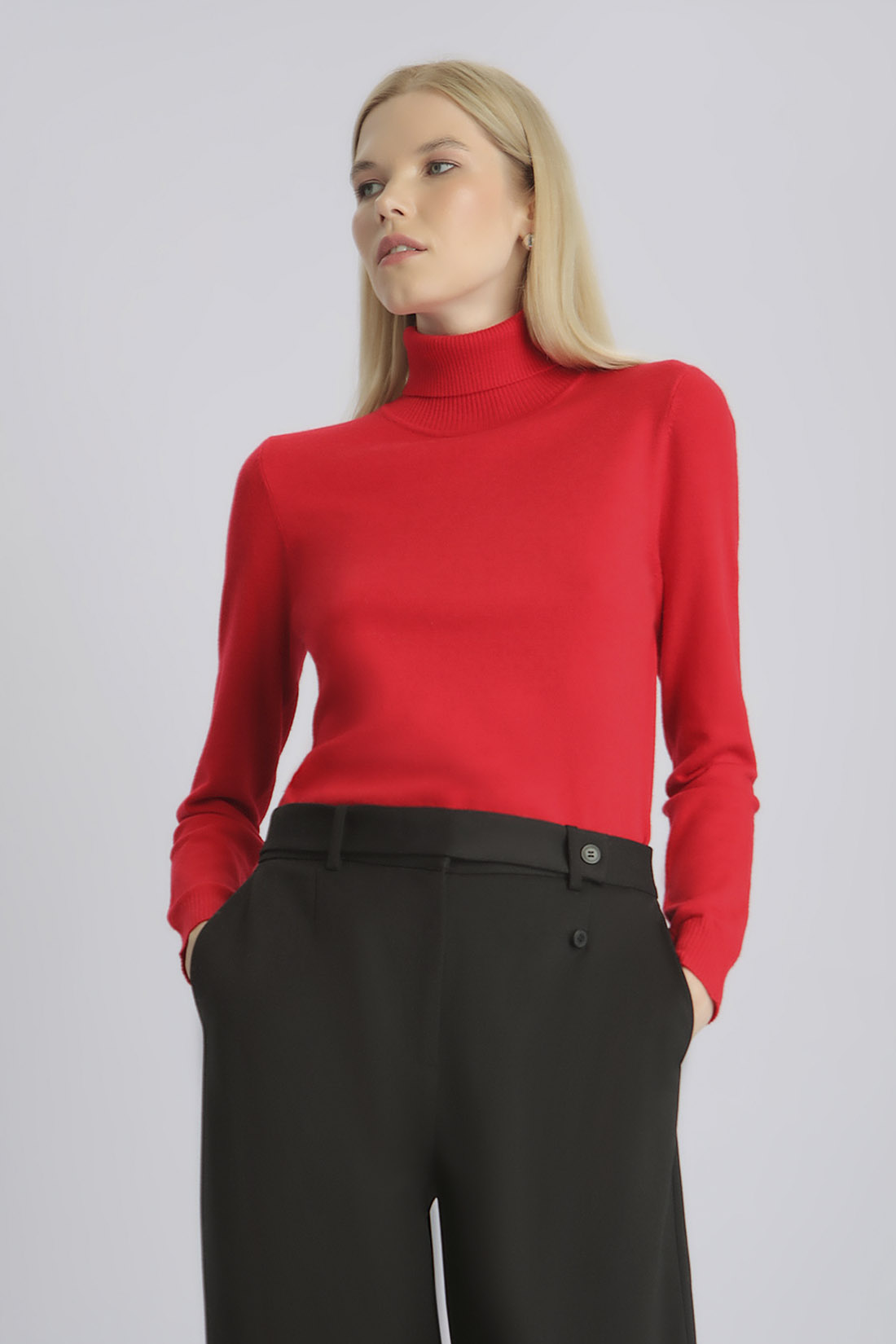 

Водолазка женская Baon B221701 красная 2XL, B221701