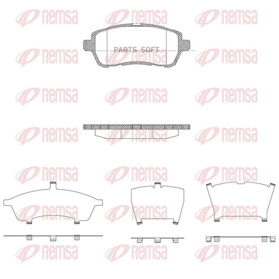 

Колодки дисковые п. Mazda 2 1.3i/1.5i Ford Fiesta VI 08 1шт REMSA 128110 1281 10 [1550219]