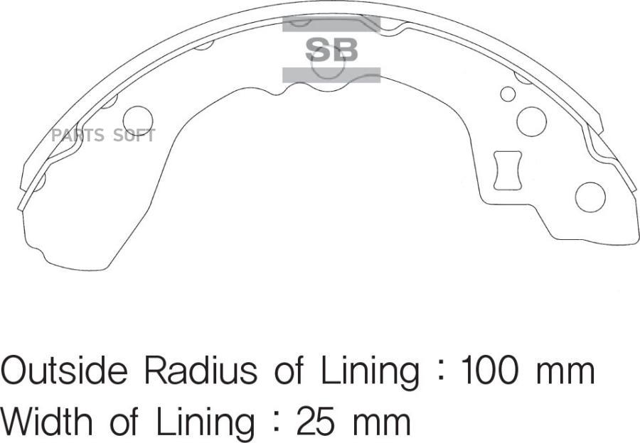 

Колодки барабанные KIA Shuma 97 Sephia 1.5-1.8 93 Concord 95 1шт SANGSIN BRAKE SA052 SA052