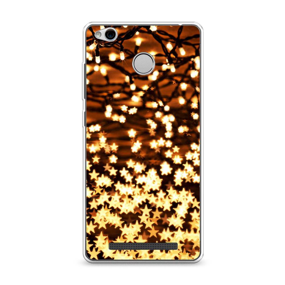 

Чехол на Xiaomi Redmi 3 Pro (3S) "Новогодняя гирлянда", Золотистый, 30950-5