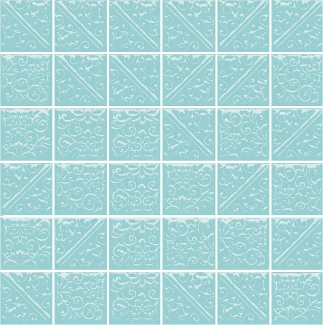 

Плитка Kerama Marazzi 21026 Ла-Виллет бирюзовый 30.1х30.1х6.9 0.63 м2, Ла-виллет