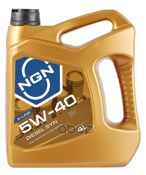 

Моторное масло NGN синтетическое Diesel Syn A-Line Cf Sn 5W40 4л