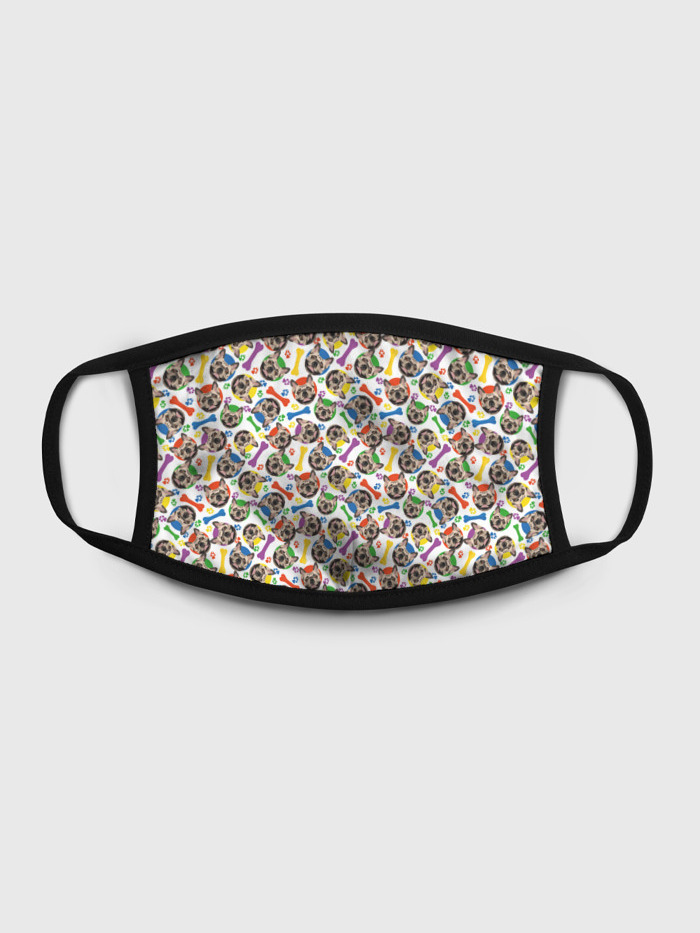 

Многоразовая маска унисекс Burnettie Французский Бульдог Красочный Дизайн, Разноцветный, Французский Бульдог Красочный Дизайн