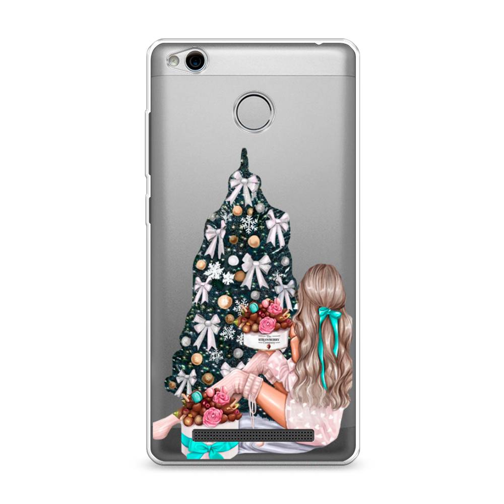 

Чехол на Xiaomi Redmi 3 Pro (3S) "New Year", Зеленый;бежевый;голубой, 30950-5