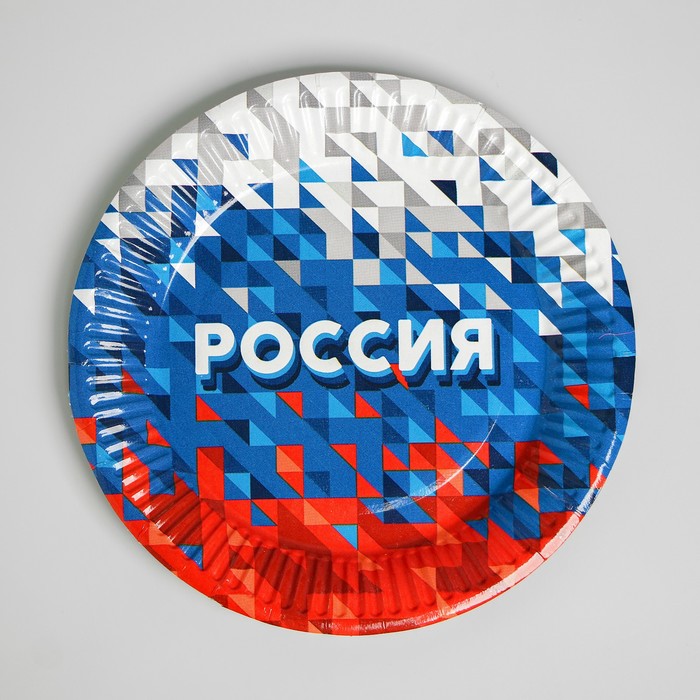 

Тарелка бумажная «Россия»