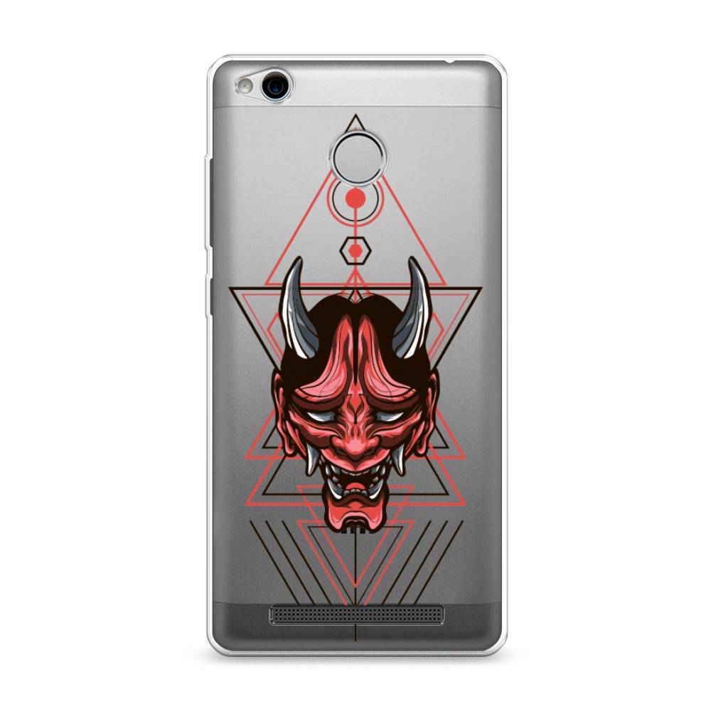 

Чехол на Xiaomi Redmi 3 Pro (3S) "Hanya Oni mask", Серый;красный;черный, 30950-4