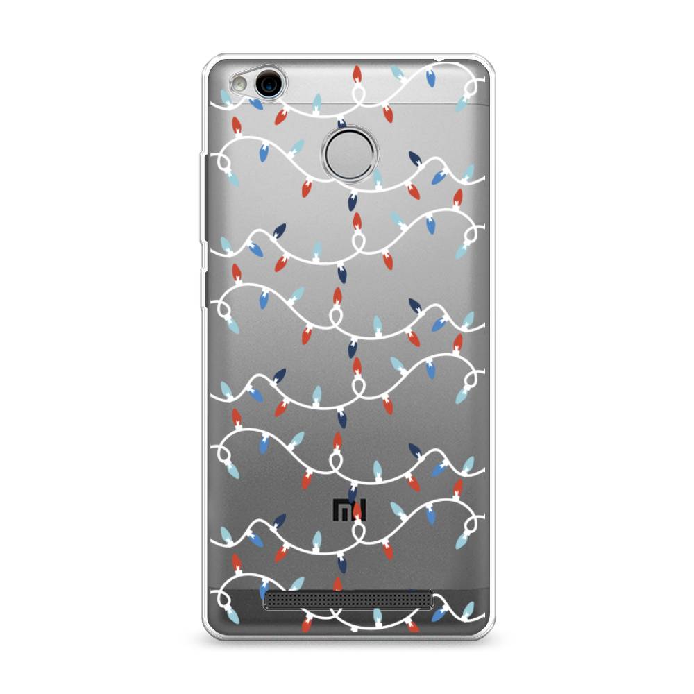 

Чехол на Xiaomi Redmi 3 Pro (3S) "Разноцветная гирлянда", Белый;красный;синий, 30950-5