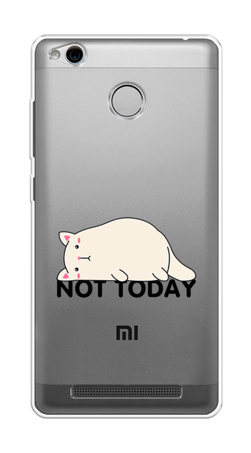 

Чехол на Xiaomi Redmi 3 Pro (3S) "Cat not today", Белый;розовый;черный, 30950-1