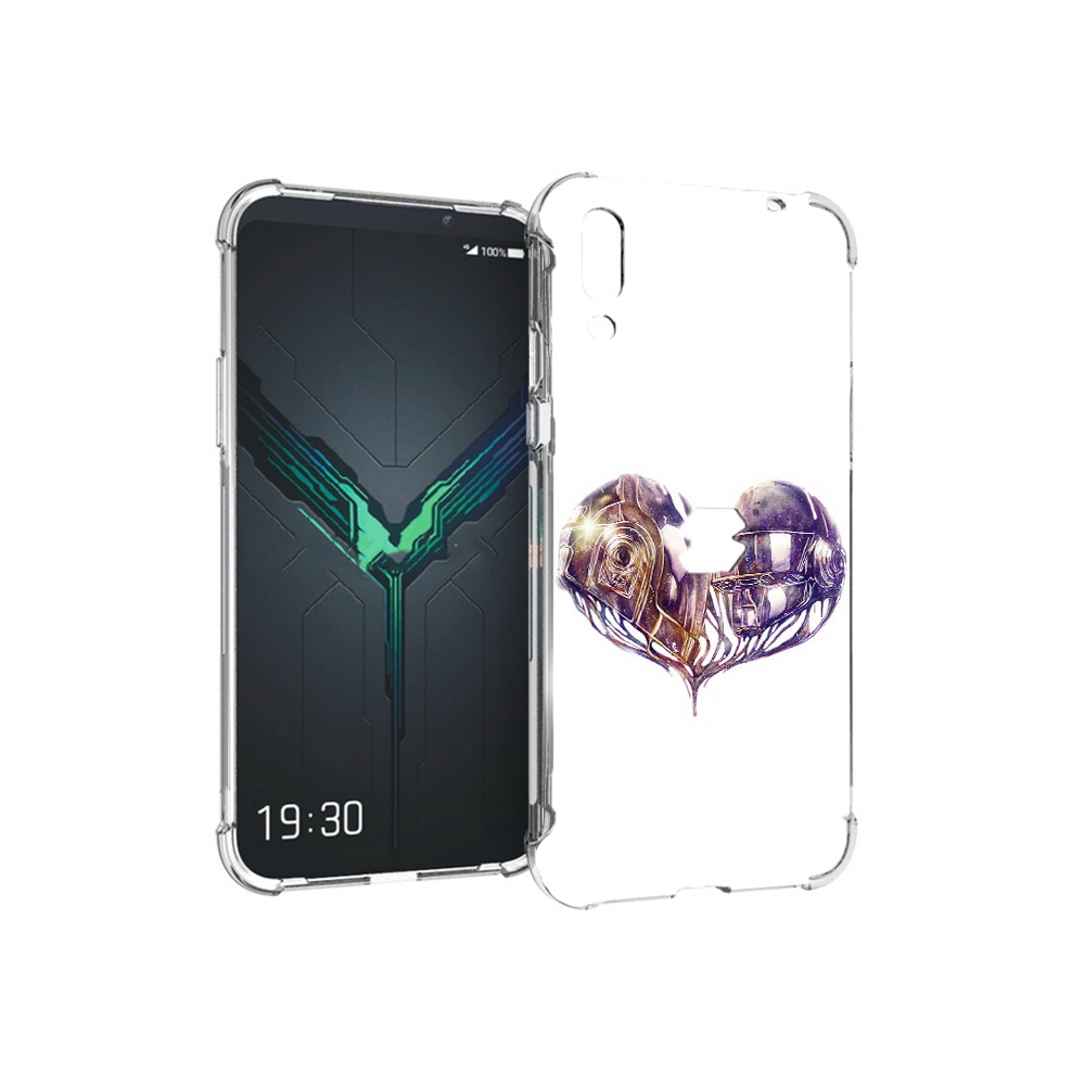 

Чехол MyPads Tocco для Xiaomi Black Shark 2 сердце абстракция (PT144492.263.596), Прозрачный, Tocco