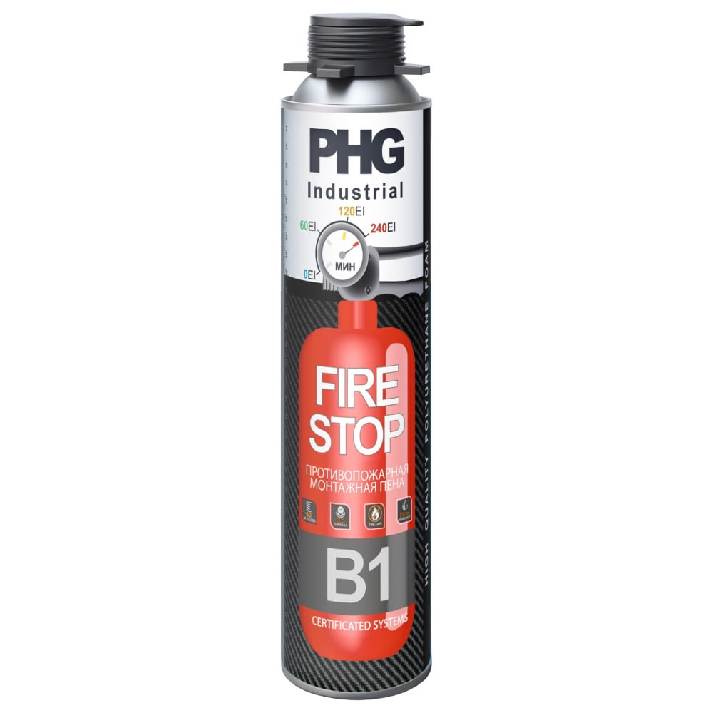 Огнестойкая монтажная пена PHG Industrial FireStop B1 1000 мл 612288
