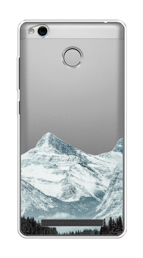 

Чехол на Xiaomi Redmi 3 Pro (3S) "Горы арт 1", Белый;зеленый, 30950-2
