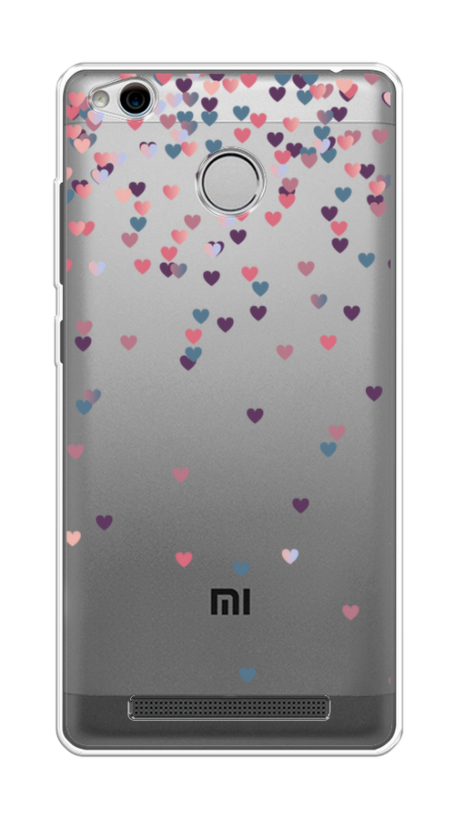 

Чехол на Xiaomi Redmi 3 Pro (3S) "Посыпка сердечки", Розовый;фиолетовый, 30950-3