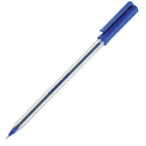 Ручка шариковая Pensan 143829, синяя, 0.5 мм, 12 штук