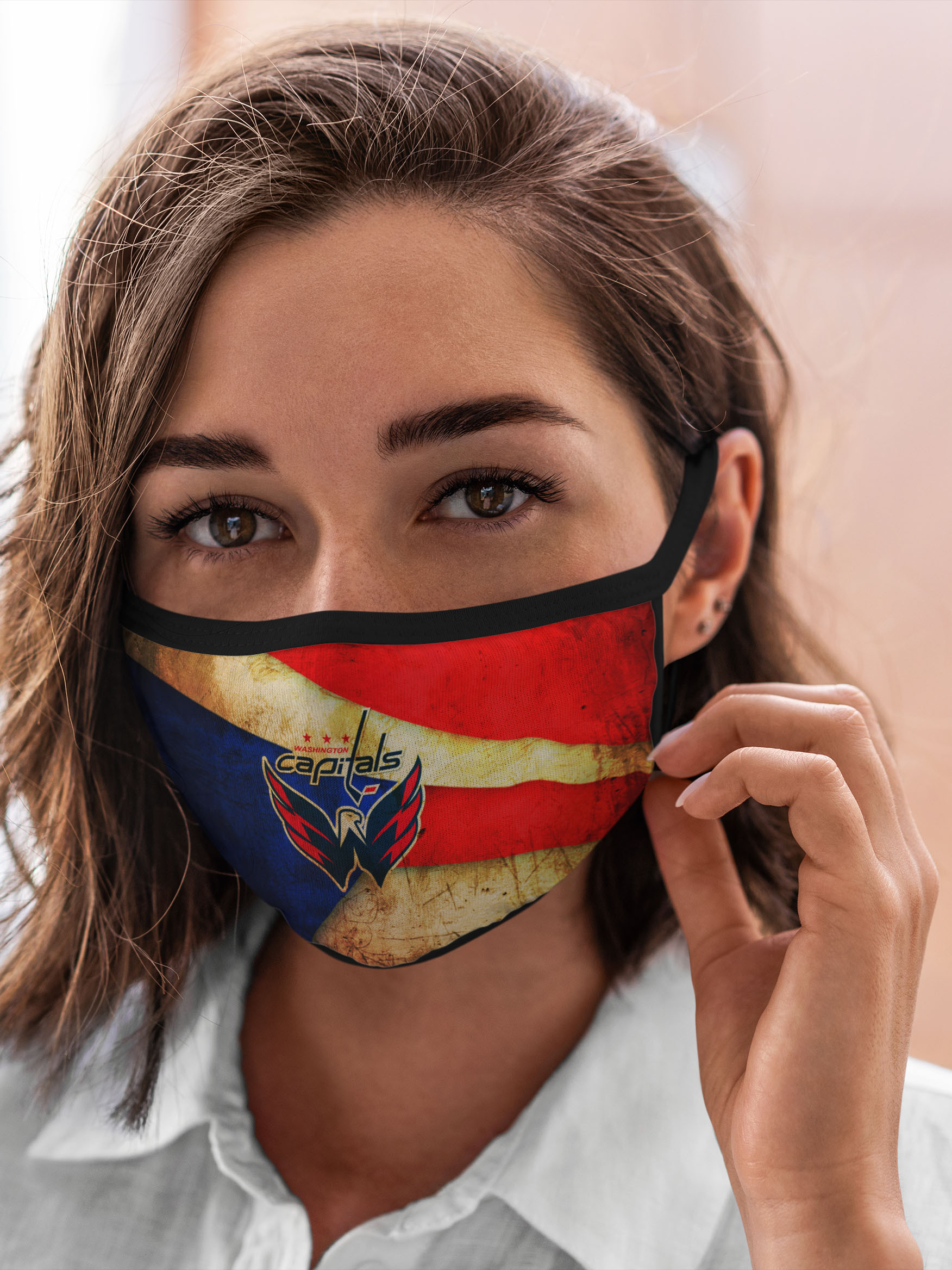

Многоразовая маска унисекс Burnettie Nhl Кэпиталз, Разноцветный, Nhl Кэпиталз