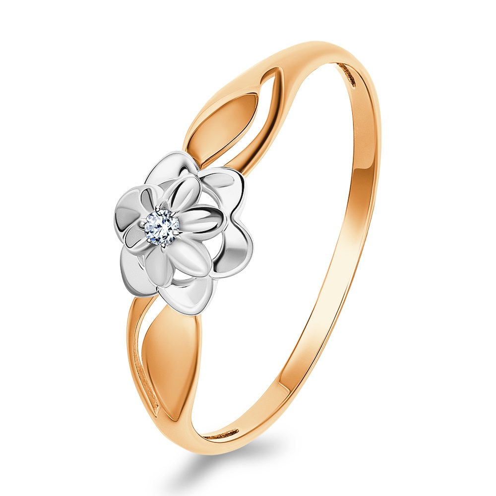 

Кольцо из золота р. , 585Gold 301012472, фианит, 301012472