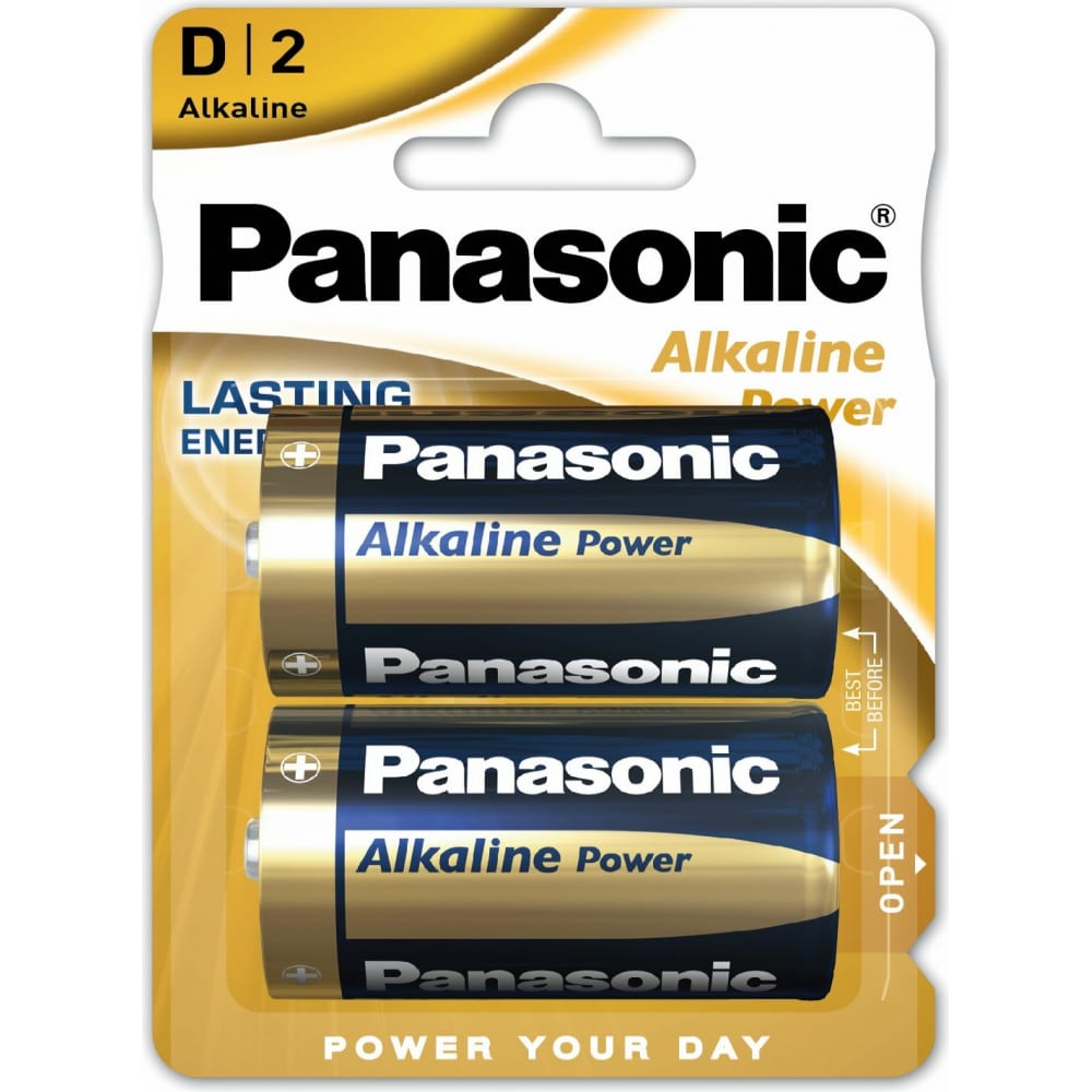 Щелочная батарейка LR20 D Alkaline 1.5В бл/2 Panasonic 5410853039211