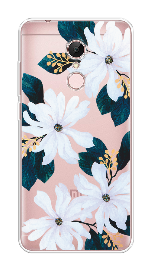 

Чехол на Xiaomi Redmi 5 "Delilah Flower", Зеленый;белый, 33050-1