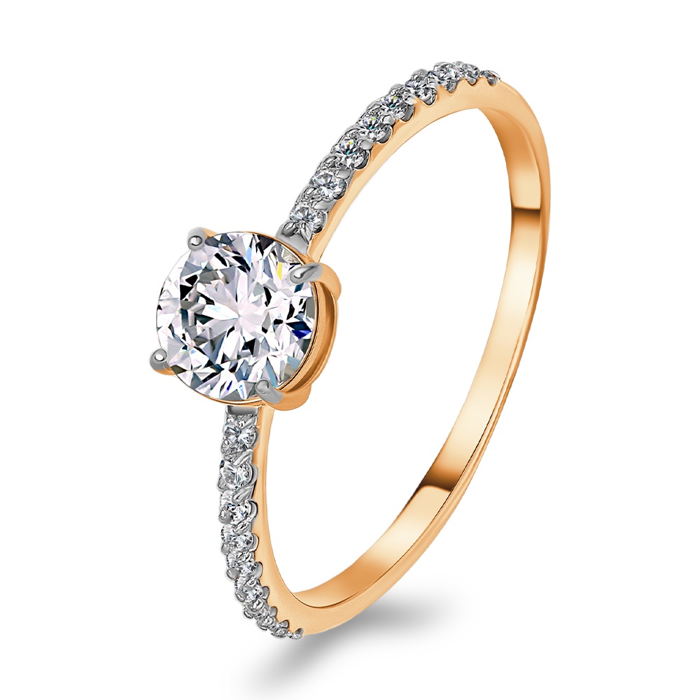 

Кольцо из золота р. , 585Gold 301012416, фианит, 301012416