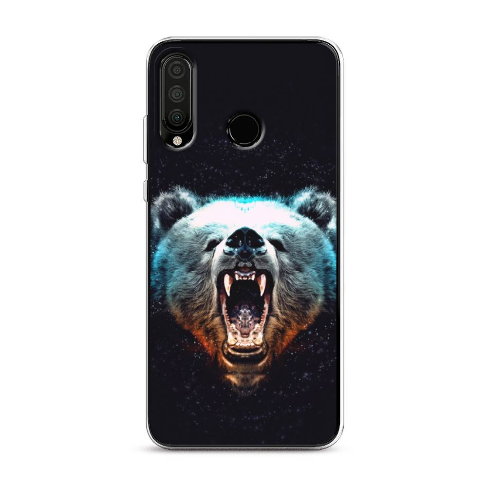 

Чехол Awog на Honor 20 Lite 2020 "Медведь", Коричневый;голубой;черный, 611250-2