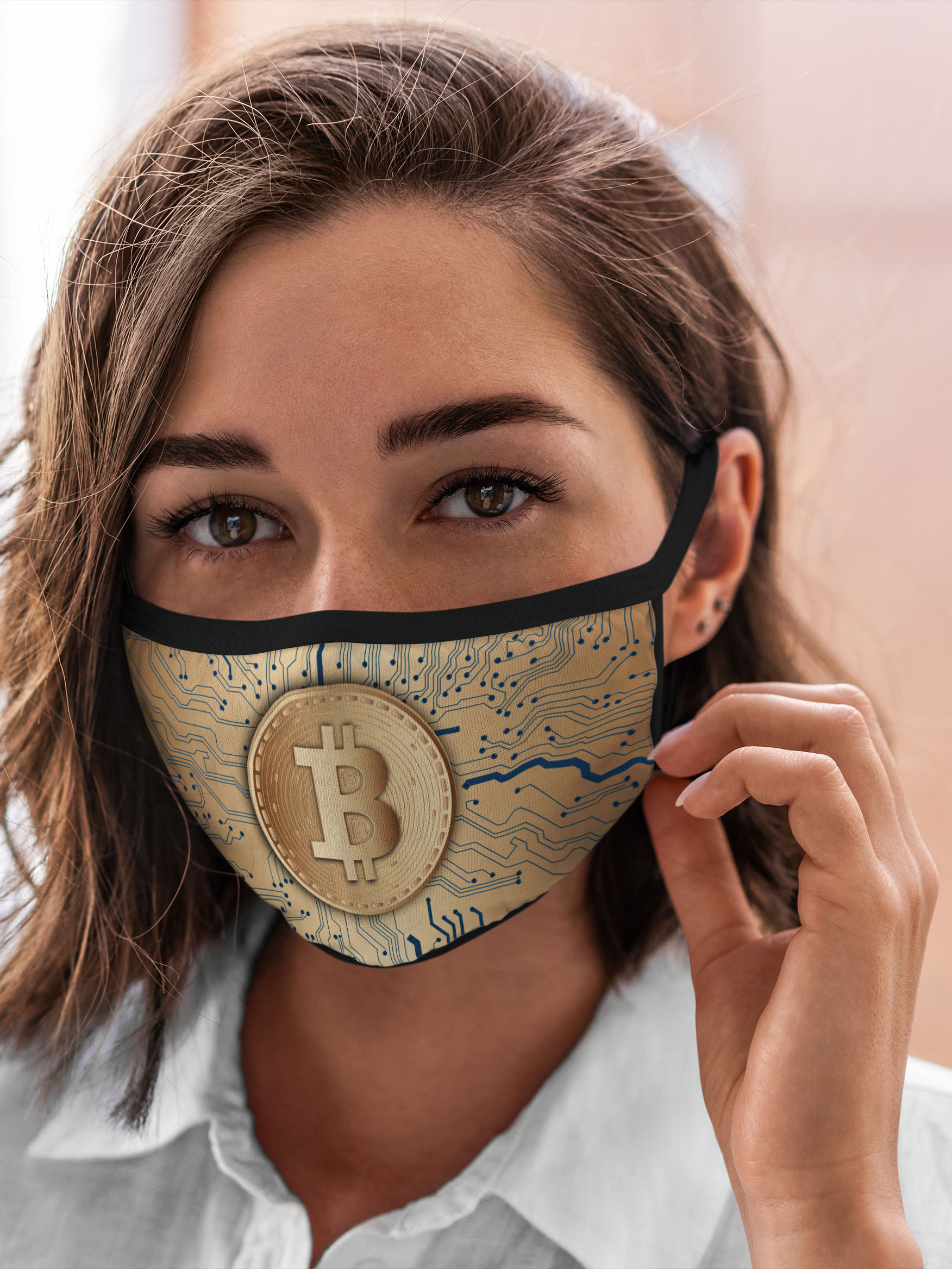 

Многоразовая маска унисекс Burnettie Знаки Биткоин, Разноцветный, Знаки Биткоин