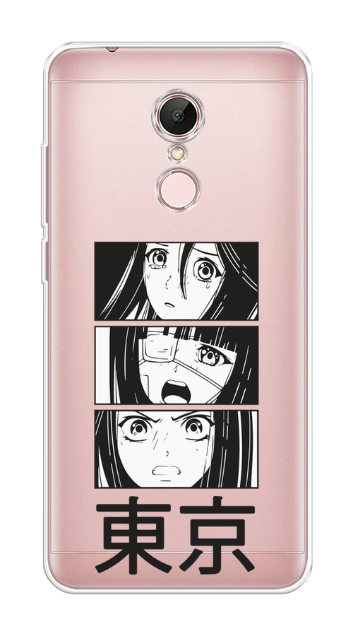 

Чехол на Xiaomi Redmi 5 "Tokyo girls", Белый;черный;прозрачный, 33050-1