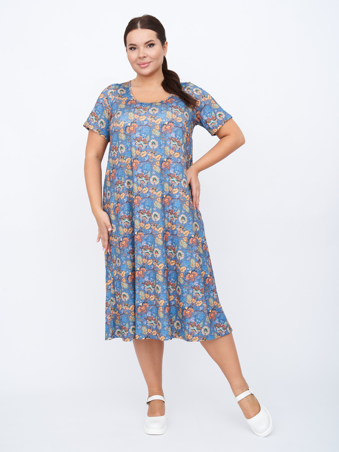 Платье женское ARTESSA PP21807FLW11 синее 72-74 RU