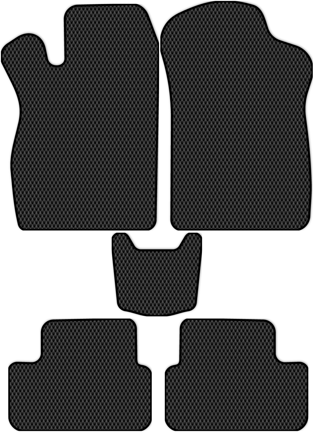 

Коврики ЭВА в салон для Лада 2108/2109/21099 1987 - 2006, 5 шт. черный, 3003-S5NLT-H