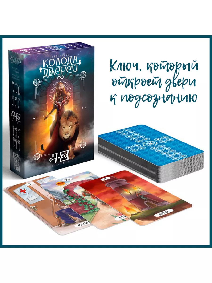 

Карты Таро мистические «78 дверей» 78 карт, Синий