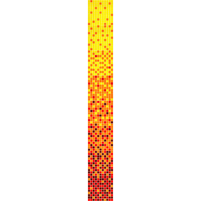 

Мозаичная плитка Natural Color Palette F-205 желтый красный, Color Palette