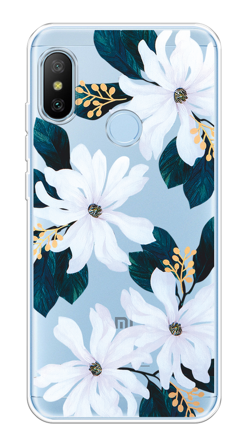 

Чехол на Xiaomi Redmi 6 Pro/6 Plus/Mi A2 Lite "Delilah Flower", Зеленый;белый, 33950-1