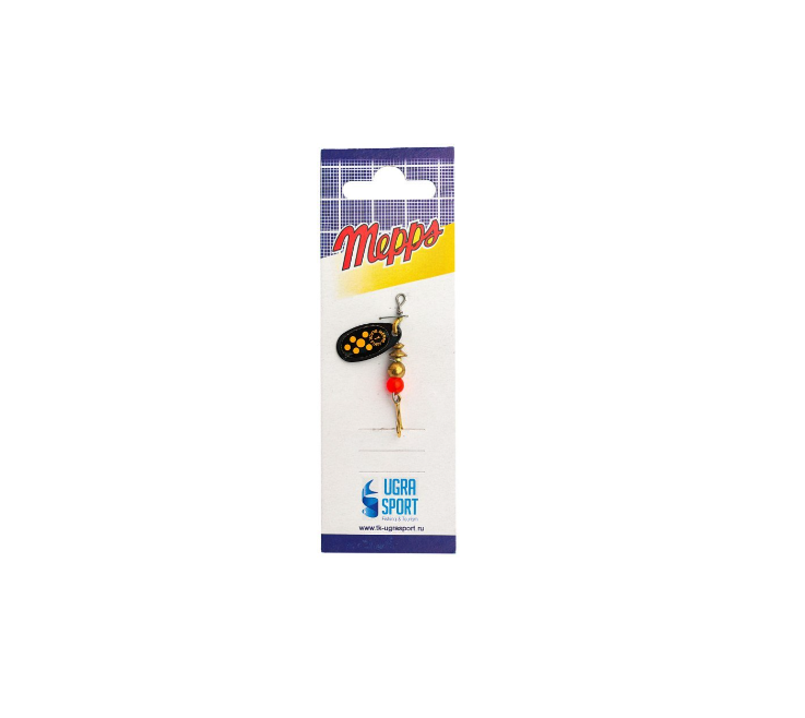 

Блесна рыболовная вращающаяся Mepps Black Fury 1, Black/Yellow, Разноцветный, Black Fury