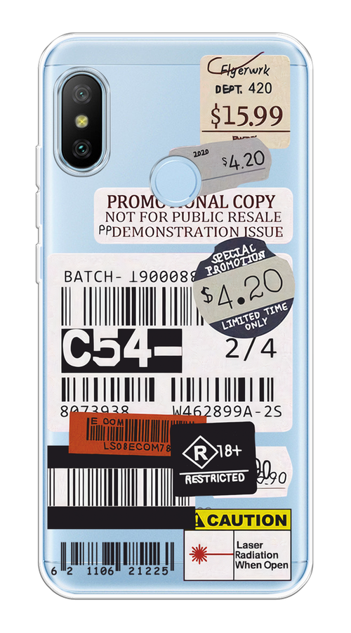 

Чехол на Xiaomi Redmi 6 Pro/6 Plus/Mi A2 Lite "Flight to Paris", Серый;бежевый, 33950-1
