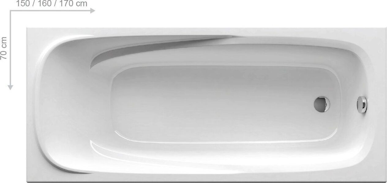 Акриловая ванна Ravak Vanda II белый CP11000000