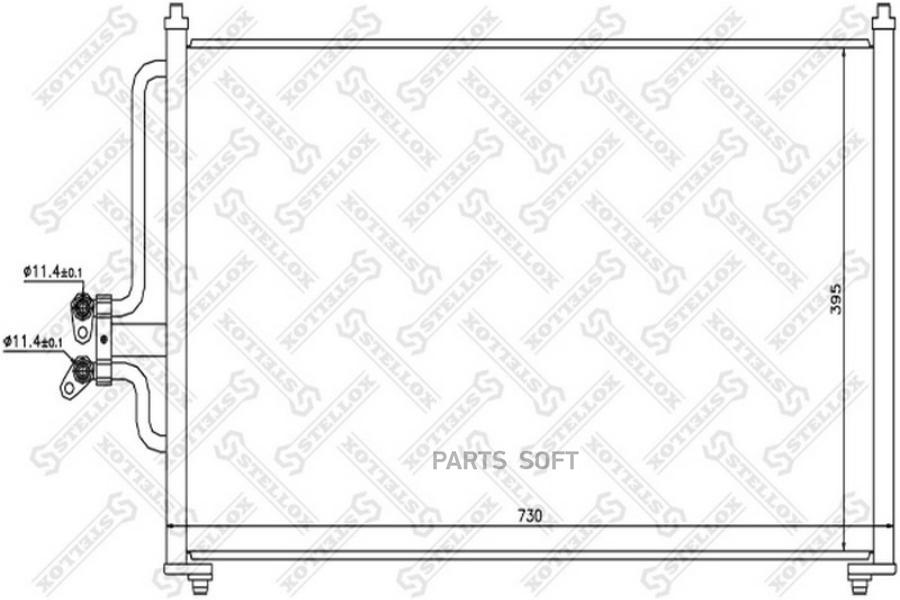 

STELLOX 1045459SX 10-45459-SX радиатор кондиционера Mazda Tribute,Ford Maverick all 01 1шт