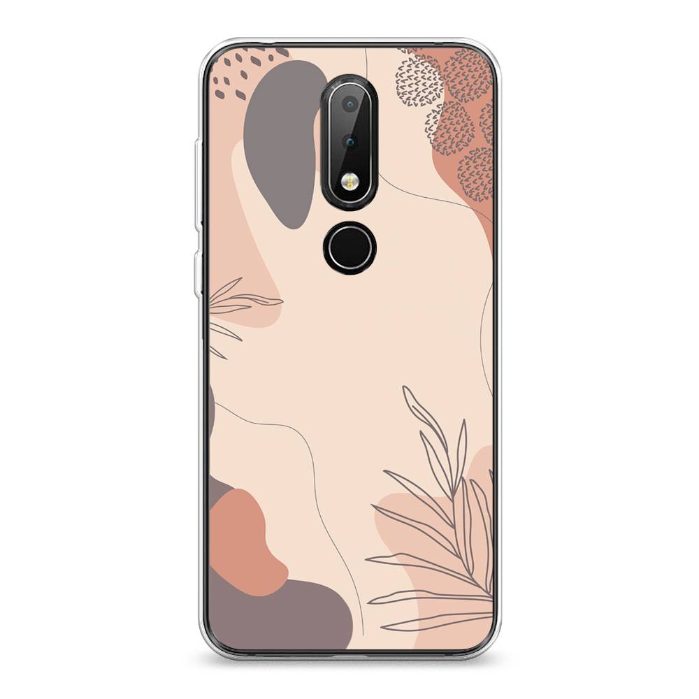 

Чехол на Nokia 6.1 Plus "Нюдовые тона", Коричневый;серый, 121850-4