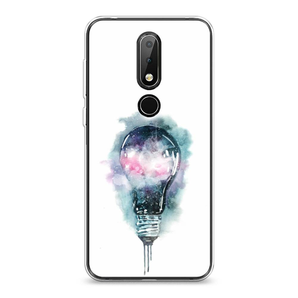 

Чехол на Nokia 6.1 Plus "Волшебная лампа", Белый;серый, 121850-4