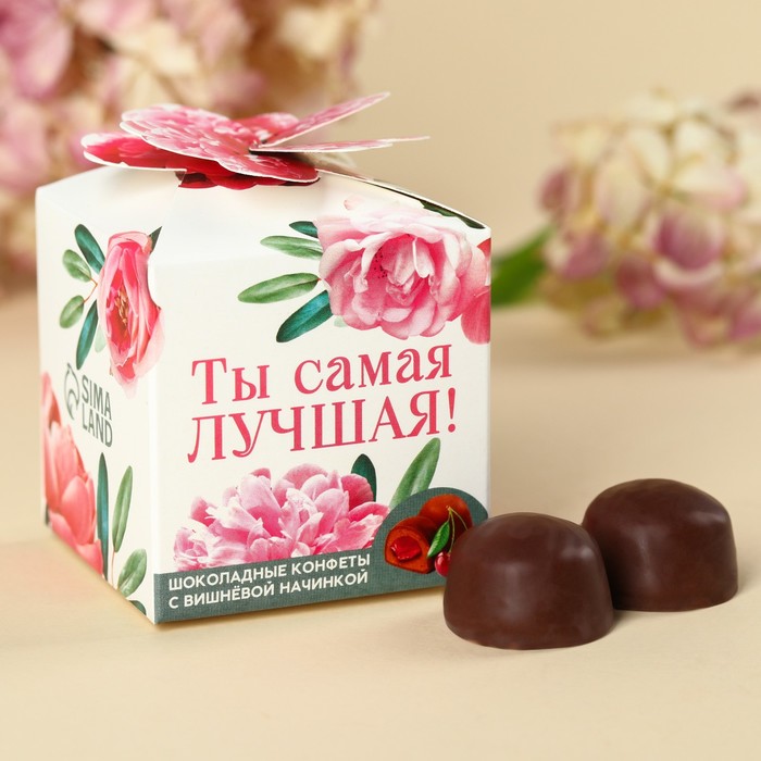 

Конфеты шоколадные «Ты самая лучшая», вкус: вишневый, 60 г.