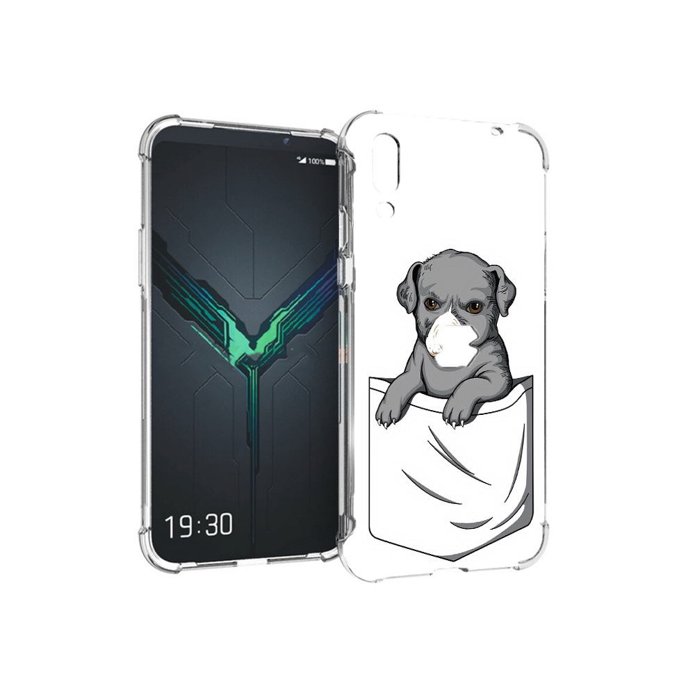 

Чехол MyPads Tocco для Xiaomi Black Shark 2 собачка в кармане (PT144492.263.611), Прозрачный, Tocco