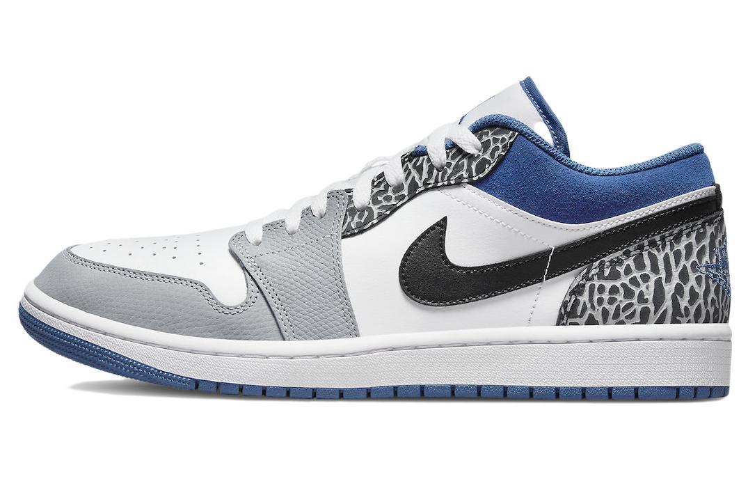 

Кеды унисекс Jordan Air Jordan 1 low se true blue серые 41 EU, Серый, Air Jordan 1 low se true blue