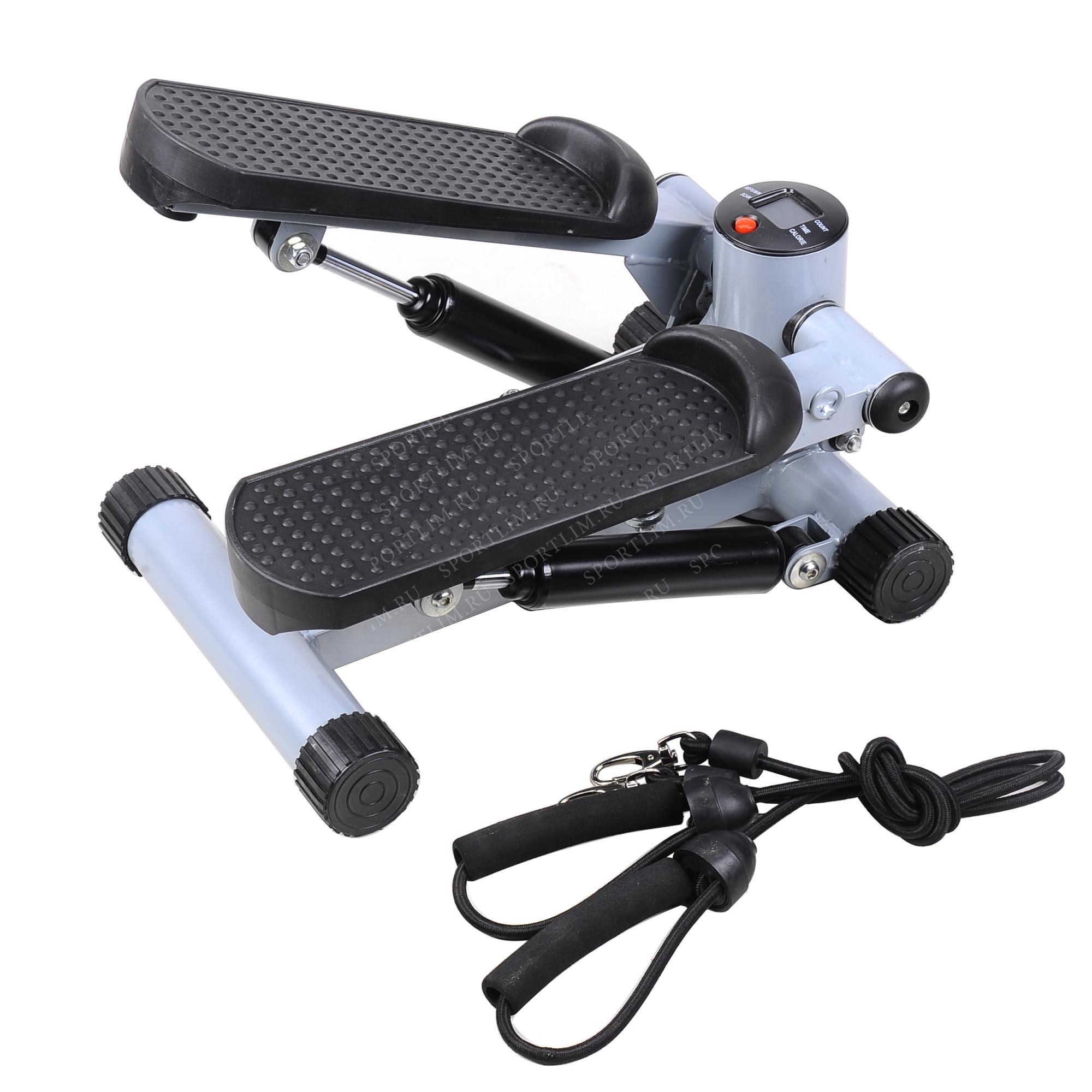 фото Royal fitness мини-степпер c эспандерами royal fitness msg-s3025