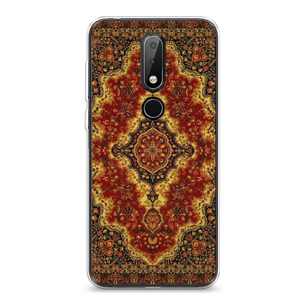 

Чехол на Nokia 6.1 Plus "Ковер", Коричневый;золотистый;красный, 121850-3