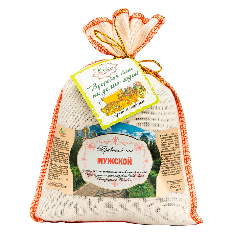 

Чай травяной в льняных мешочках, Мужской, 150 г