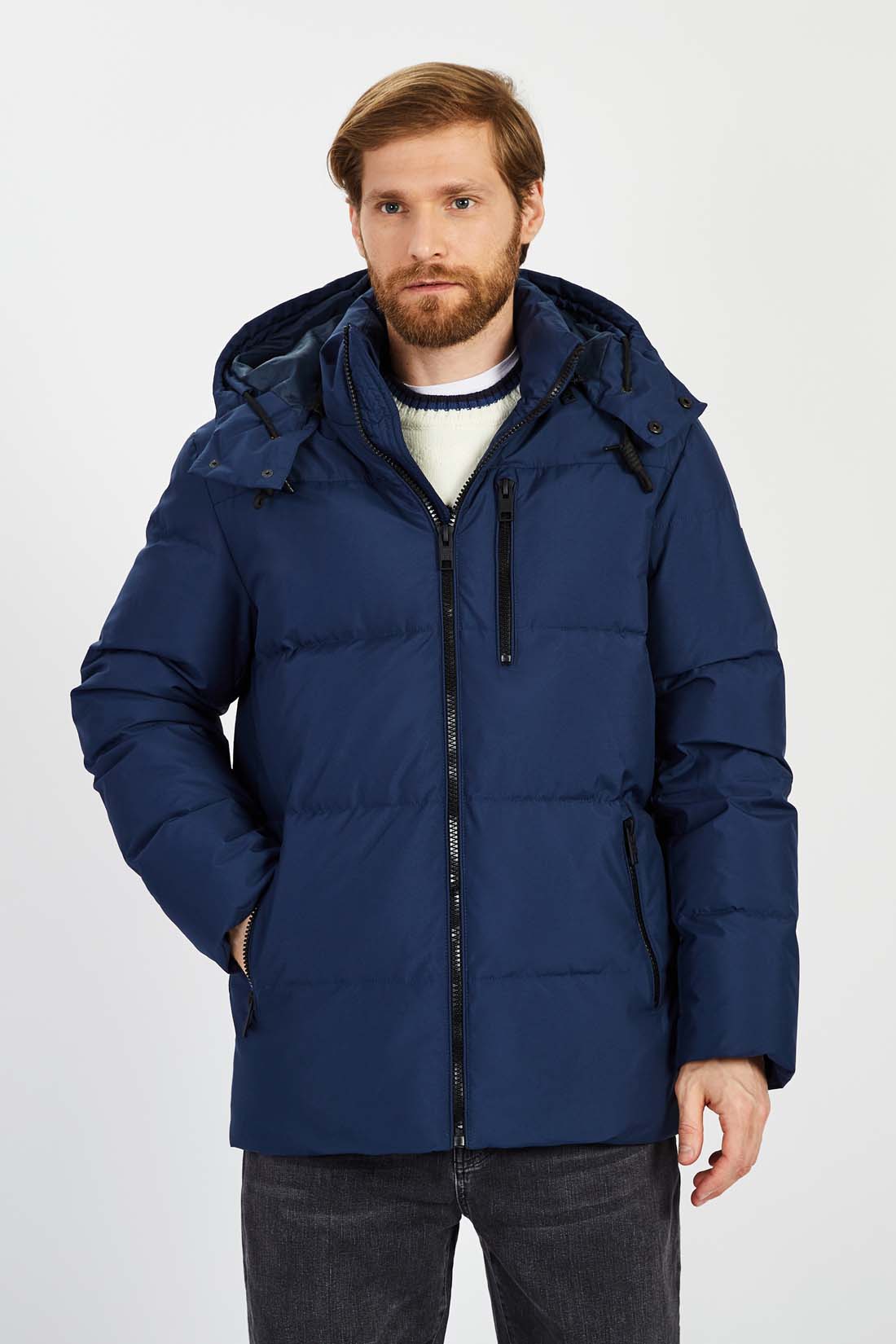 

Пуховик мужской Baon B5022509 синий 3XL, B5022509