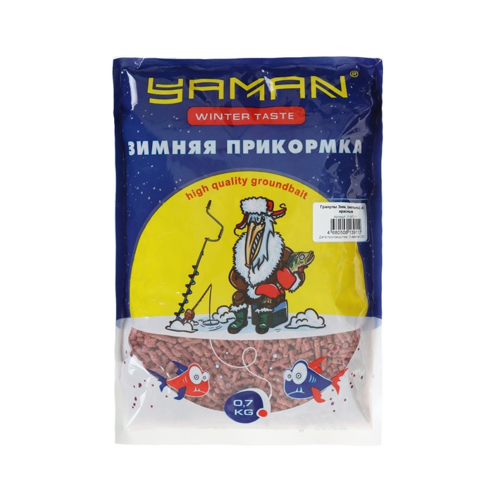 Прикормка зимняя Yaman 9415710,гранулы,мотыль,700 г