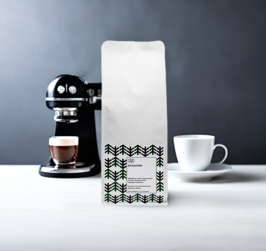 

Кофе в зёрнах LES COFFEE Арабика Бразилия Свежеобжаренный Средняя обжарка, 1000 г
