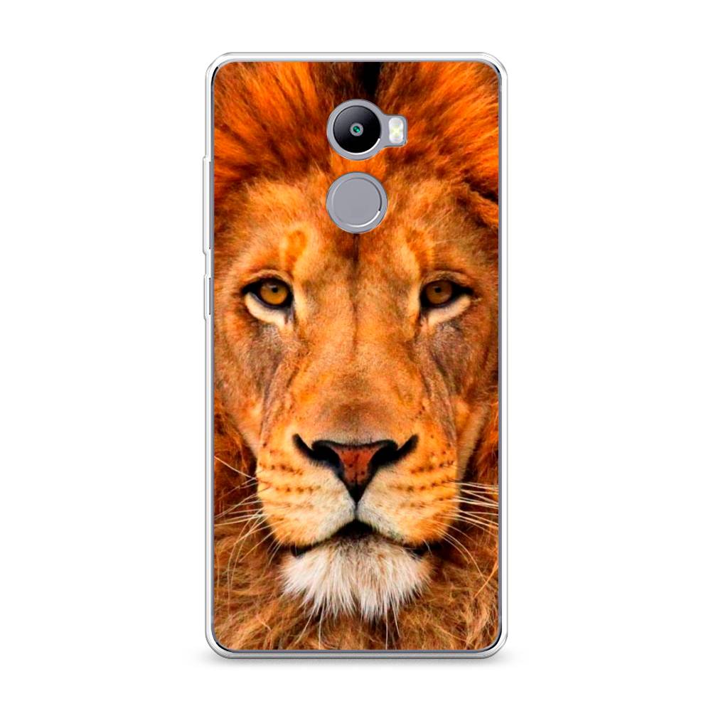 

Чехол на Xiaomi Redmi 4 "Благородный лев", Оранжевый, 31150-1