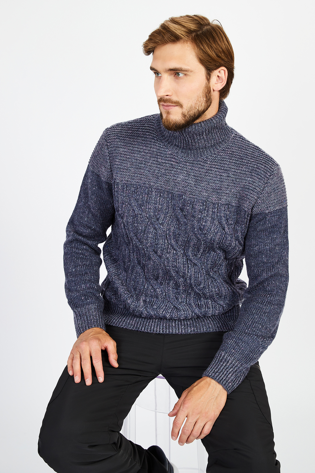 

Свитер мужской Baon B631860 синий 2XL, B631860