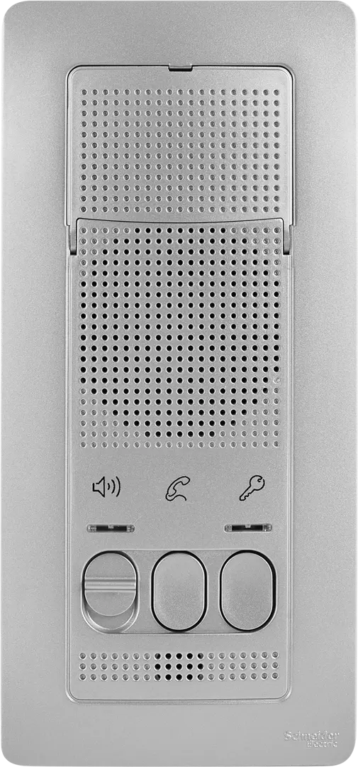 Аудиодомофон Schneider Electric Blanca цвет алюминий одноклавишный механизм перекрестного переключателя schneider electric