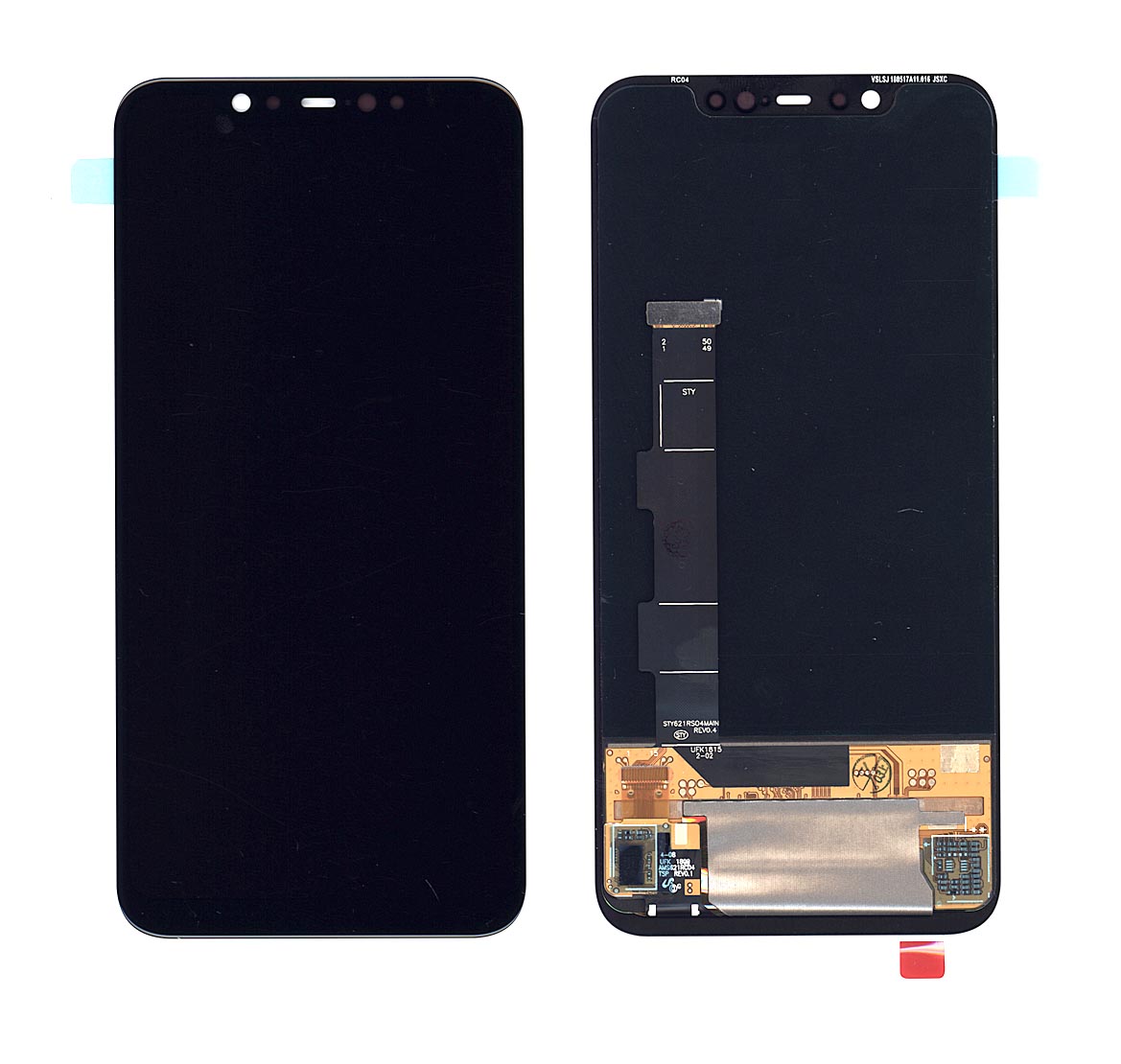 Дисплей с тачскрином для Xiaomi Mi8 (AAA) черный